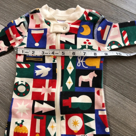 Hanna Andersson Christmas Holiday Winter Baby Girl Pajamas Size 3-6 Months - Picture 3 of 9